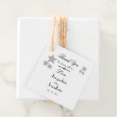 Étiquettes Cadeau Engagement Merci cadeau simple Script chic (En situation)