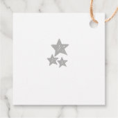 Étiquettes Cadeau Engagement Merci cadeau simple Script chic (Dos)