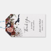 Étiquettes-cadeau Enregistrer la date Halloween Mariage de automne a (Dos Horizontal)