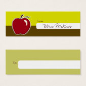 Étiquettes Cadeau enseignant (Devant & derrière)