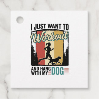Étiquettes Cadeau Entraînement avec mon chien Design de t-shirt vint