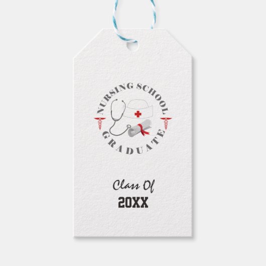 Étiquettes-cadeau Entraînement universitaire de l'école de soins inf (Devant)