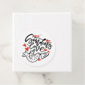 Étiquettes Cadeau Envoi d'amour Calligraphie moderne Saint-Valentin (En situation)