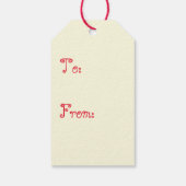 Étiquettes-cadeau Épinglette croisée de fraises (Dos)