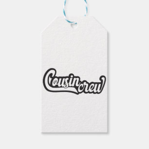 Étiquettes-cadeau Équipage Cousin