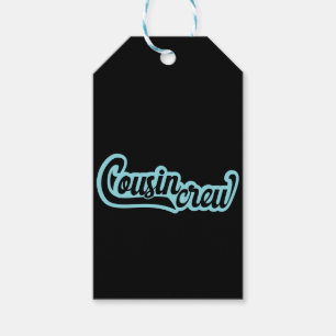 Étiquettes-cadeau Équipage Cousin