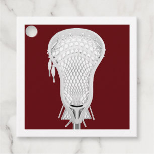 Étiquettes Cadeau Équipe de Lacrosse