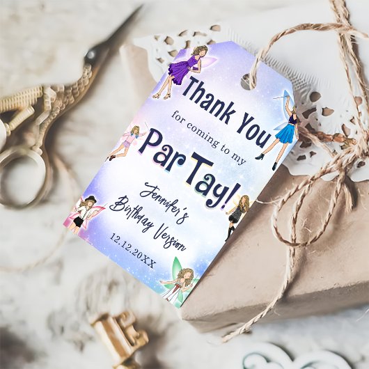 Étiquettes-cadeau Eras Anniversaire Merci