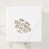 Étiquettes Cadeau Es-tu FALL-O-WEEN Jésus ? Christian Halloween (En situation)