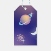 Étiquettes-cadeau Espace extra-atmosphérique Pastel (Dos)