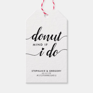 Étiquettes-cadeau Esprit De Donut Moderne Que Je Fais Mariage Douce