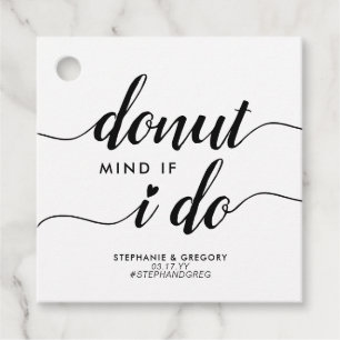 Étiquettes Cadeau Esprit de Donut moderne si je fais Mariage de scri