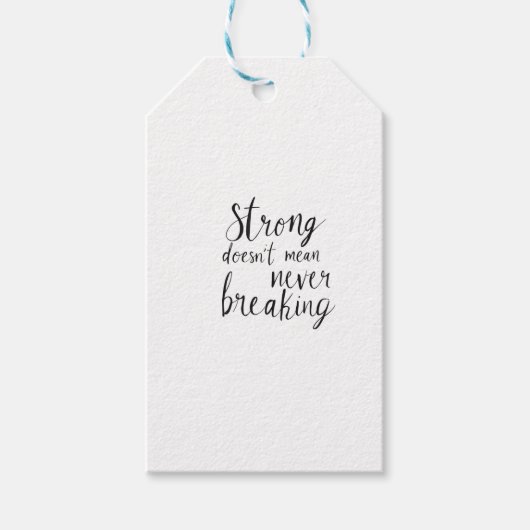 Étiquettes-cadeau Esprit indestructible (Devant)