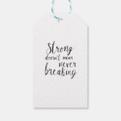Étiquettes-cadeau Esprit indestructible (Dos)