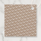 Étiquettes Cadeau Étaler l'amour typographie blanche mariage rustiqu (Dos)