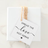 Étiquettes Cadeau Étalon cadeau Mariage Love Not Germs, Kraft (En situation)