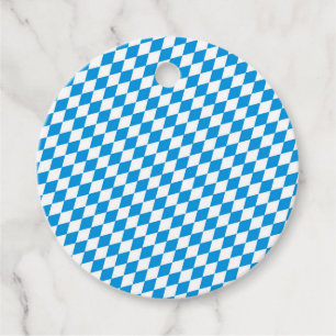 Étiquettes Cadeau Etat Allemand De Bavière - Motif Des Couleurs Drap