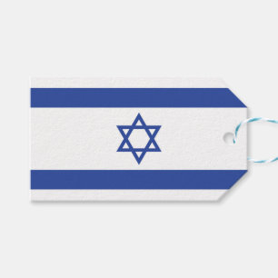 Étiquettes-cadeau Etat d'Israël Drapeau, Étoile de David Juifs
