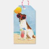 Étiquettes-cadeau Été Feu Fox Terrier (Devant)