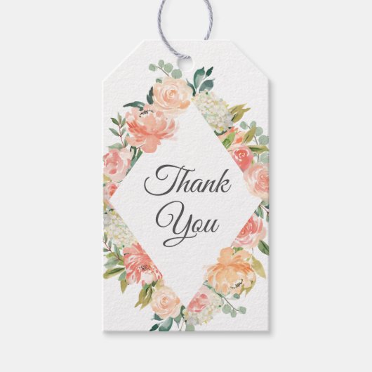 Étiquettes-cadeau Été Floral Medley Merci (Devant)