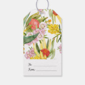 Étiquettes-cadeau Été tropical australien (Dos)