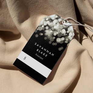 Étiquettes-cadeau Étincelle Champagne Prix Tags