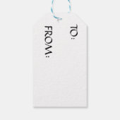 Étiquettes-cadeau Étincelles florales (Dos)