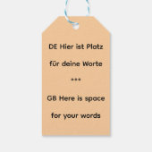 Étiquettes-cadeau Etiquette cadeau chien (Dos)