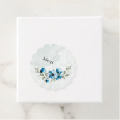 Étiquettes Cadeau Etiquette "Fleurs bleues" (En situation)