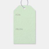 Étiquettes-cadeau ÉTIQUETTES-CADEAUX COUVERTURE DOUILLETTE - Vert (Dos)