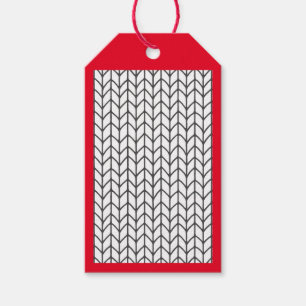 Étiquettes-cadeau ÉTIQUETTES-CADEAUX POUR TRICOT À COLORIER / Rouge