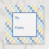 Étiquettes Cadeau Étoile de David à partir de (Dos)