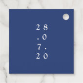 Étiquettes Cadeau Étoile de mer de plage (Dos)