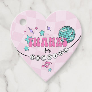 Étiquettes Cadeau Étoile pop Anniversaire Coeur Favoriser Merci Bali