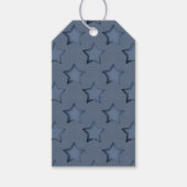 Étiquettes-cadeau étoiles bleues (Devant)
