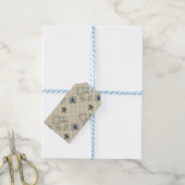 Étiquettes-cadeau Etoiles, patchwork (Avec de laficelle)