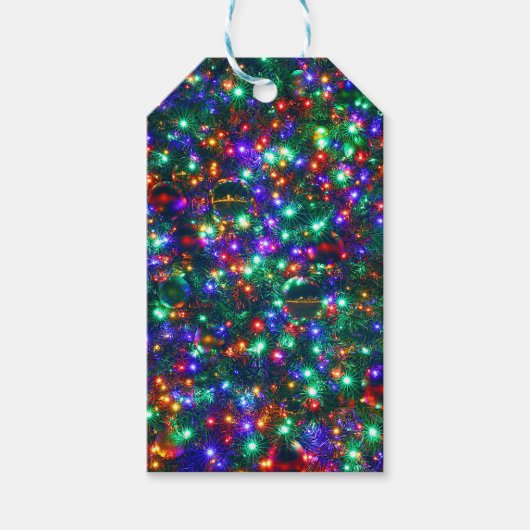 Étiquettes-cadeau Étoiles pétillantes de Noël (Devant)