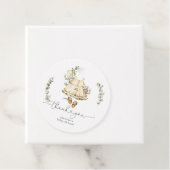 Étiquettes Cadeau Eucalyptus boho pépinière vêtements bébé fille dou (En situation)