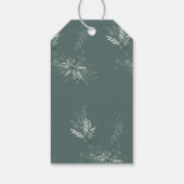 Étiquettes-cadeau Eucalyptus Botanique Sage Merci Mariage vert (Dos)