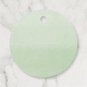 Étiquettes Cadeau Eucalyptus citrouille verdure moderne aquarelle (Dos)