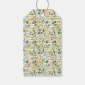 Étiquettes-cadeau Eucalyptus Gold Bubbles & Brews Douche Favoriser T (Dos)