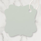 Étiquettes Cadeau Eucalyptus Russe Mariage Merci (Dos)