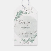 Étiquettes-cadeau Eucalyptus rustique (Dos)