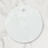 Étiquettes Cadeau Eucalyptus Rustique Mariage aquarelle (Dos)