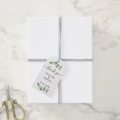 Étiquettes-cadeau Eucalyptus verdure merci mariage (Avec de la ficelle)
