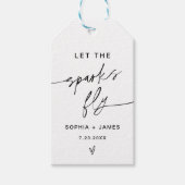 Étiquettes-cadeau EVERLEIGH Sparkler Envoyer, laissez Sparks Fly Car (Devant)