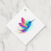 Étiquettes Cadeau Exotic Rainbow Hummingbird (Dos)