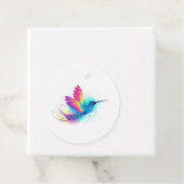 Étiquettes Cadeau Exotic Rainbow Hummingbird (En situation)