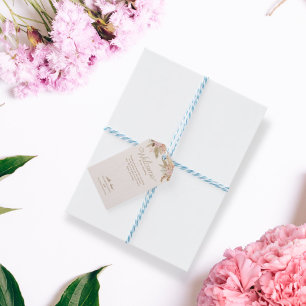 Étiquettes-cadeau Exotique moderne Boho Mariage tropical