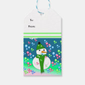 Étiquettes-cadeau Explosion de bulle de neige (Devant)